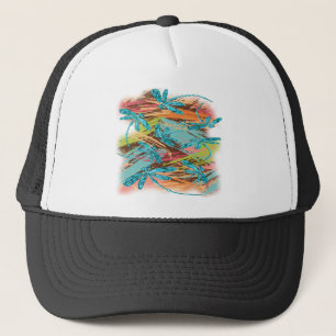 Boné Dragonfly Turquoise Splash