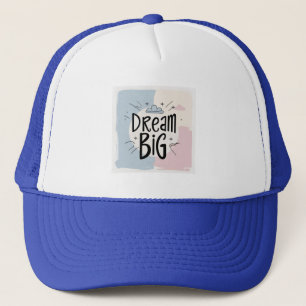 Boné Dream Big - Design de Tipografia Motivacional