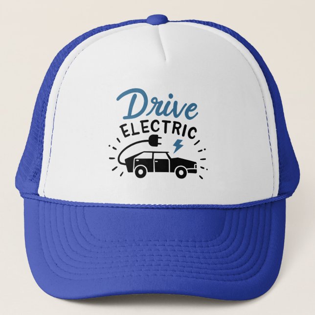 Boné Drive Electric Blue Black Automobile  (Frente)