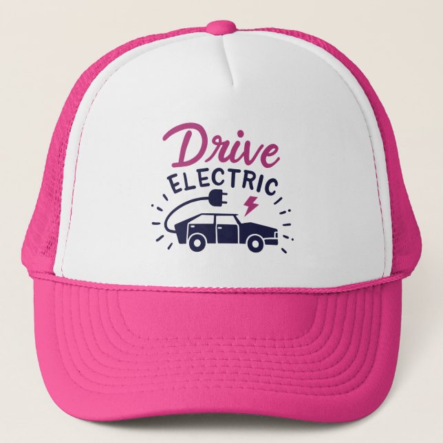Boné Drive Electric Pink Black Automobile (Frente)