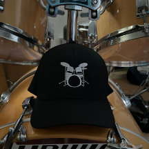 Drummers Drum Player's Embroidered Hat