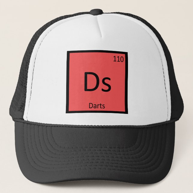 Boné Ds - Símbolo da mesa periódica da química dos (Frente)