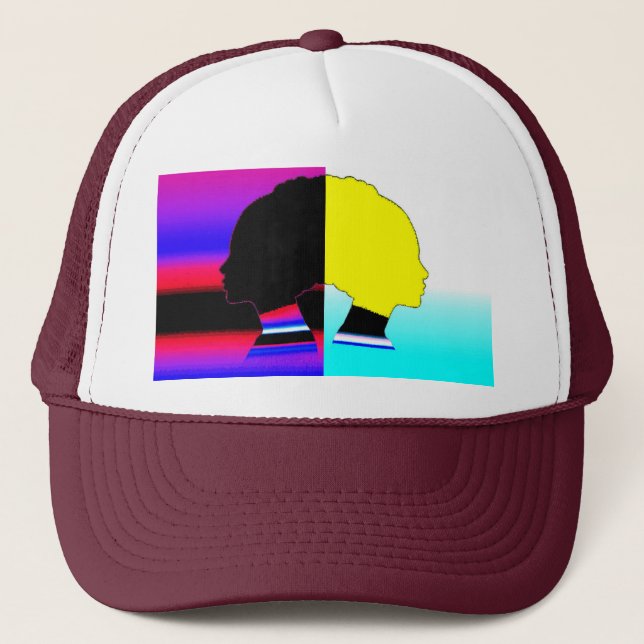 Boné Dual Color Profile – Modern Art Trucker Cap (Frente)