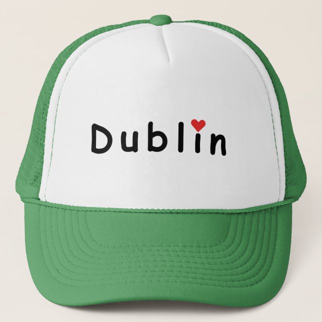 Boné Dublin Irlanda, eu amo Dublin (Frente)