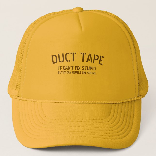Boné  Duct Tape Funny Text Letters Adjustable Hat (Frente)