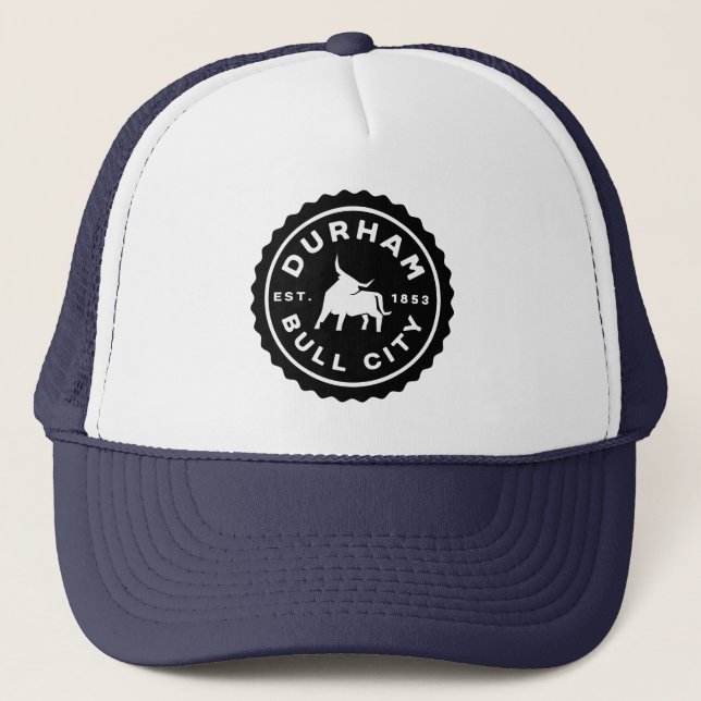 Boné Durham Bull City Round Seal Trucker Hat (Frente)