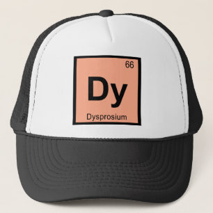 Boné Dy - Química do Disprósio Símbolo da Tabela Periód