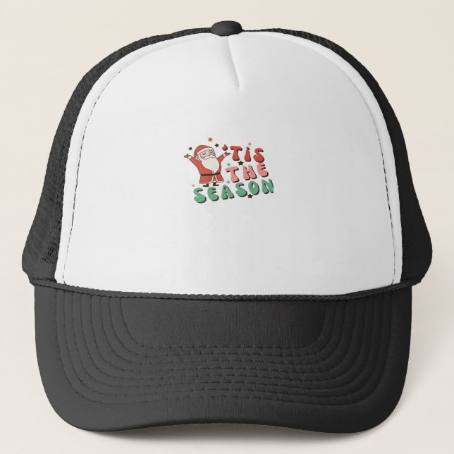 Boné É a Temporada do Natal Retro Papai Noel (Frente)