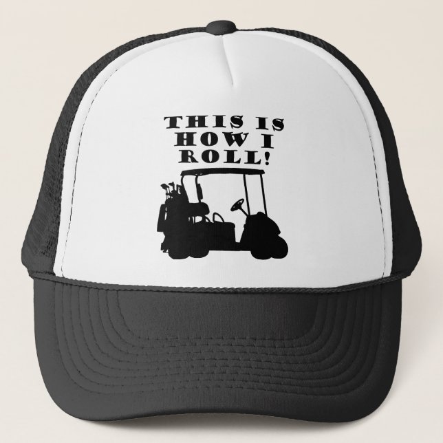 Boné É Assim Que Eu Ando Carrinho de Golfe Chapéu de Bo (Frente)