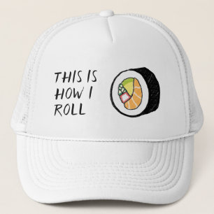 Boné "É assim que eu faço" Sushi Roll Illustration Cu