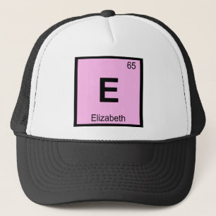 Boné E - Elizabeth Nova Jersey Química Tabela Periódica