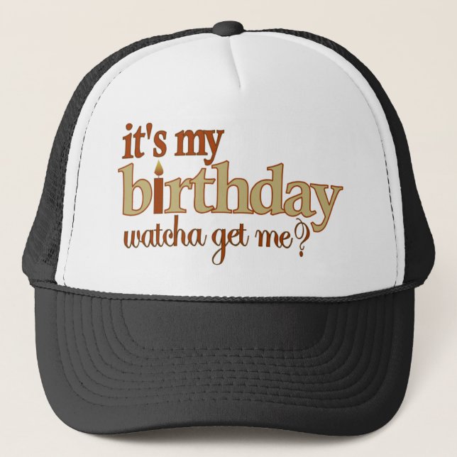 Boné É meu aniversário (Frente)