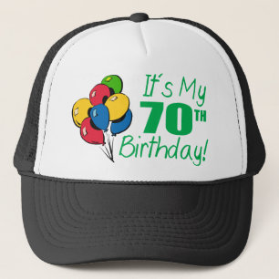 Boné É meu aniversário do 70 (os balões)