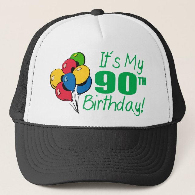 Boné É meu aniversário do 90 (os balões) (Frente)