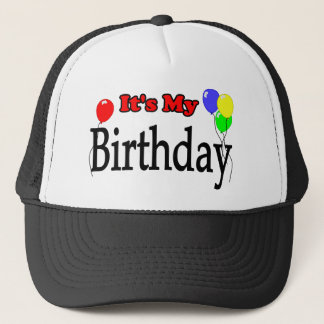 Boné É meu chapéu do aniversário dos balões do