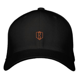 Boné E Monograma Preta Flexfit Lã Grande XG Elegante