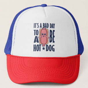 Boné é um dia ruim ser um cachorro-quente