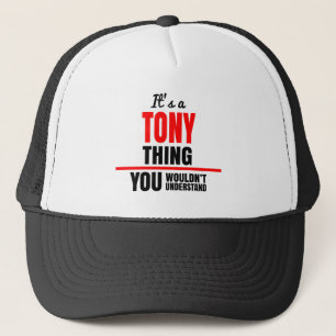 Boné É uma coisa de Tony que você não entenderia