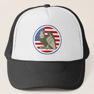 Boné Eagle American Flag