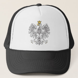 Boné Eagle polonês com coroa Dourado
