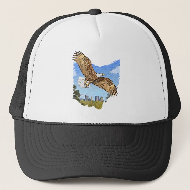 Boné Eagles Scioto River Columbus Ohio Hat (Frente)