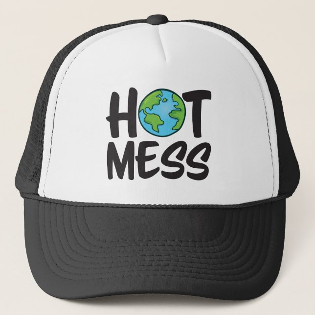 Boné Earth Hot Mess Trucker Hat (Frente)