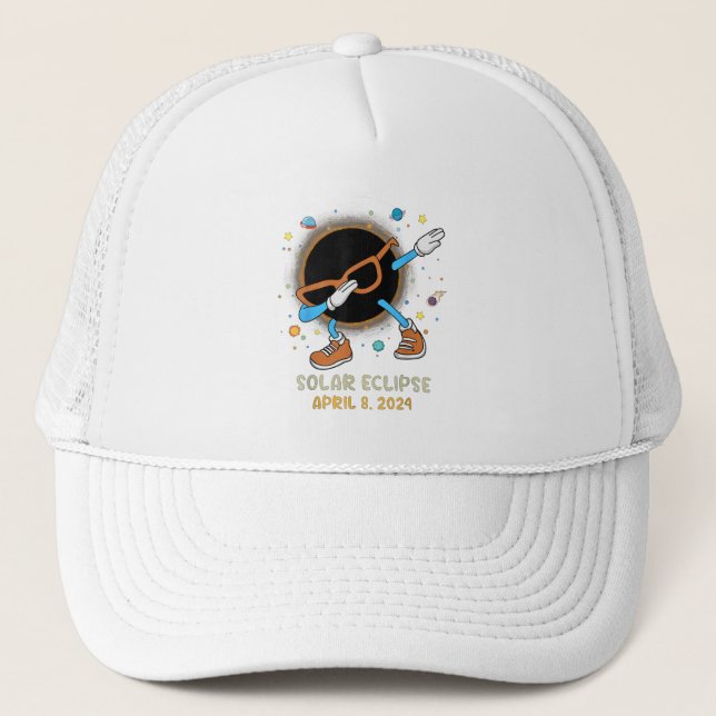 Boné Eclipse Solar Total 2024 Dabbing Engraçado Para Cr (Frente)