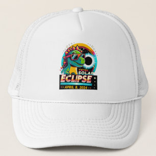 Boné Eclipse Solar Total 2024 T-Rex Vestindo Vidro Sola