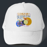 Boné Eclipse Solar Total agosto 21 2017 Funny Americana<br><div class="desc">Em 21 de agosto de 2017, um eclipse solar total será visível em grande parte dos Estados Unidos. Está sendo chamado de Eclipse Solar Excelente Americano. Se você está planejando comemorar este evento excitante, esta design humorística é perfeita para você. O texto de paródia irônico mimetiza a letra da música...</div>