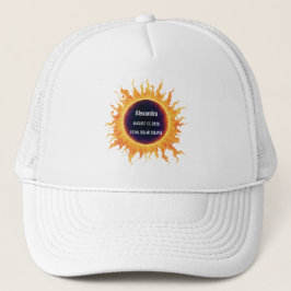 Boné Eclipse Total em Aquarela Negrito Nome 2026