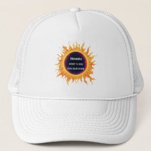 Boné Eclipse Total em Aquarela Negrito Nome 2026