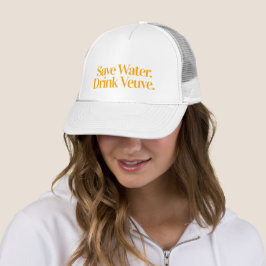 Boné Economize Água Beba Veuve Chapéu