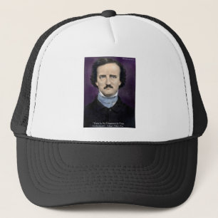 Boné Edgar Allen Poe "Entusiasmo" Wisdom cita presentes