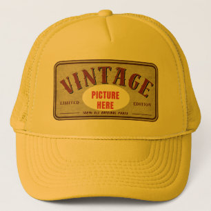BONÉ EDIÇÃO LIMITADA DE VINTAGEM PERSONALIZADA FOTO