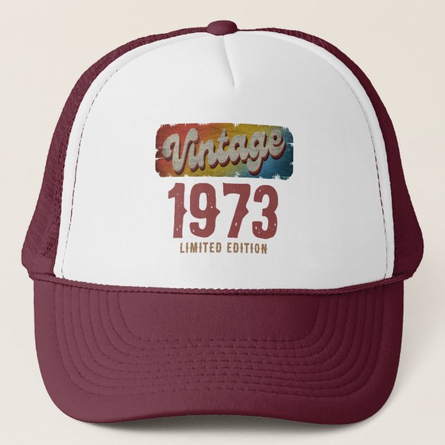 BONÉ EDIÇÃO LIMITADA PERSONALIZADA VINTAGE 1973 (Frente)