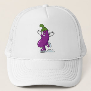 Boné EggPlant em patinagem com gelo com skates de gelo