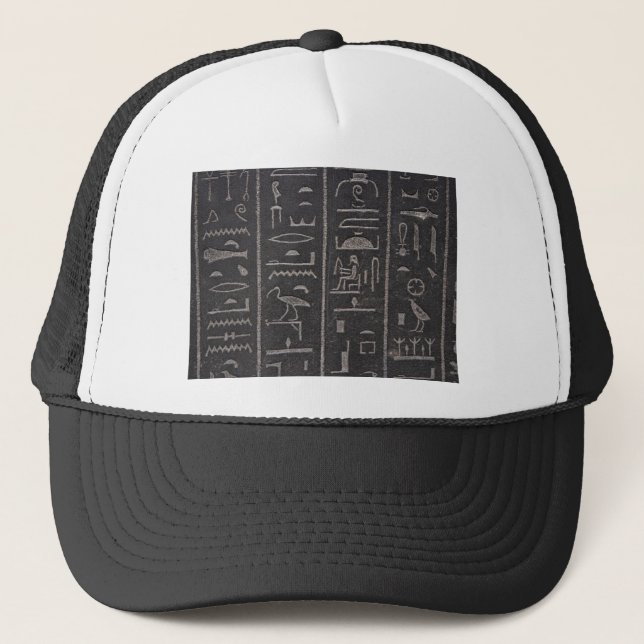 Boné Egípcio Hieroglyphs Hat (Frente)