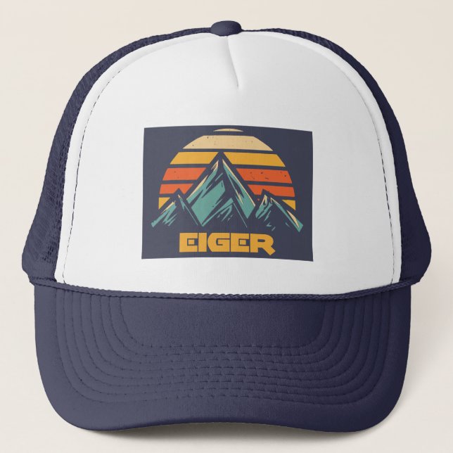 Boné Eiger Suíça Retro Turquesa (Frente)
