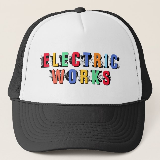 Boné Electric Works™ Messed Up Trucker Hat (Frente)