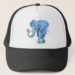 Boné Elefante Com Borboleta