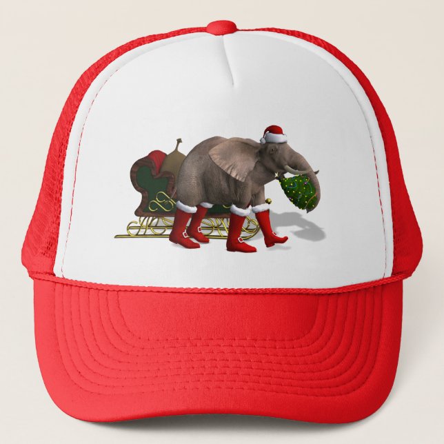Boné Elefante Doce do Papai Noel (Frente)