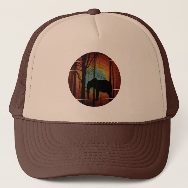 BONÉ ELEFANTE NO MUNDO FLORESTAL FLOREST TRUCKER HAT (Frente)