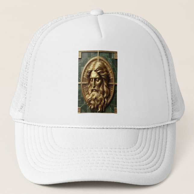 Boné Elegância na cruz da absolvição em mármore com dou (Frente)