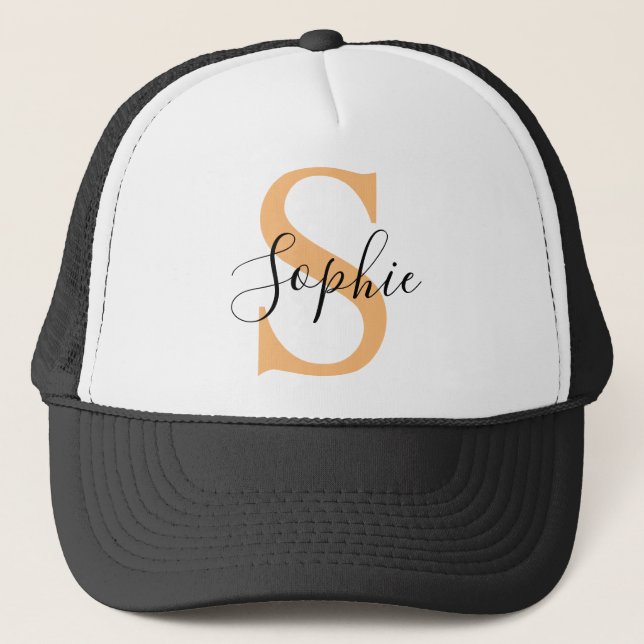 Boné Elegant Script Custom Name Personalized Gift (Frente)