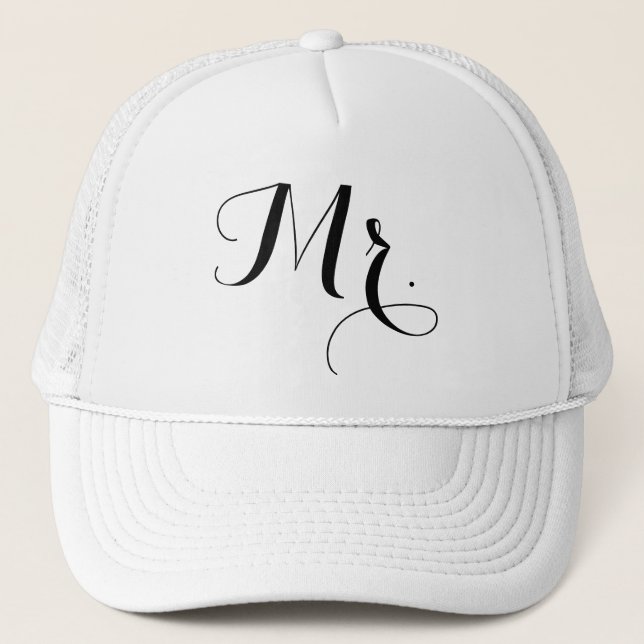 Boné Elegante Chapéu Mr. Text – Presente de Capacete de (Frente)