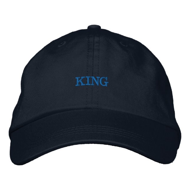 Boné Elegante KING Homens Marítimo Prestígio Ajustável  (Frente)