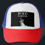 Boné Elegante Manhattan Liberty Statue Nova Iorque Nyc<br><div class="desc">O Elegante Manhattan Liberty Statue Nova Iorque Nyc Afetou O Chapéu Do Modelo De Trucker.</div>