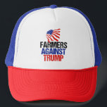 Boné Eleições 2024 Para Os Agricultores Contra O Trump<br><div class="desc">Fazendeiros contra chapéu de Trump para sua fazenda. Uma bandeira americana para um agricultor orgulhoso que irá votar democrata nas eleições de 2024.</div>