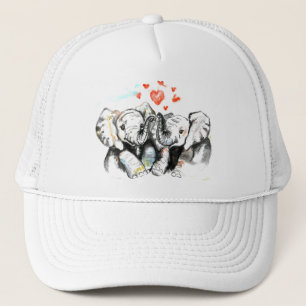 Boné Elephants Casal Love Trucker Hinting