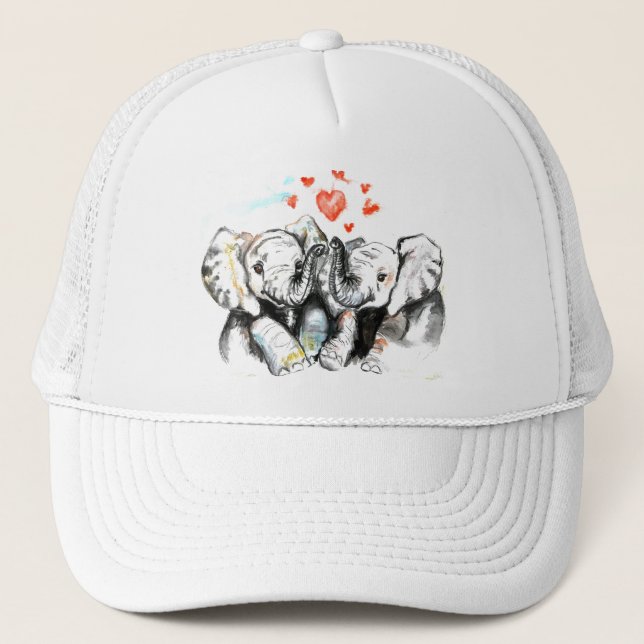 Boné Elephants Casal Love Trucker Hinting (Frente)